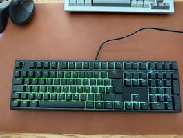 Ducky ONE RGB PBT Gaming Tastatur, MX-Speed-Silver, schwarz