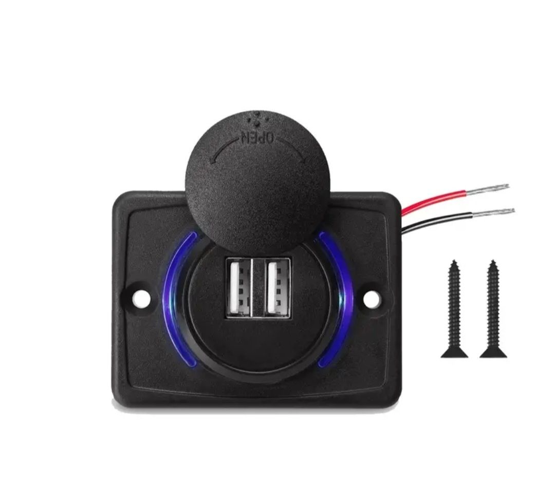 Elektronikbauteile: USB-A Doppel-Schnellladebuchse 12-24 Volt – Neu und originalverpackt aus Windisch von Autotiger