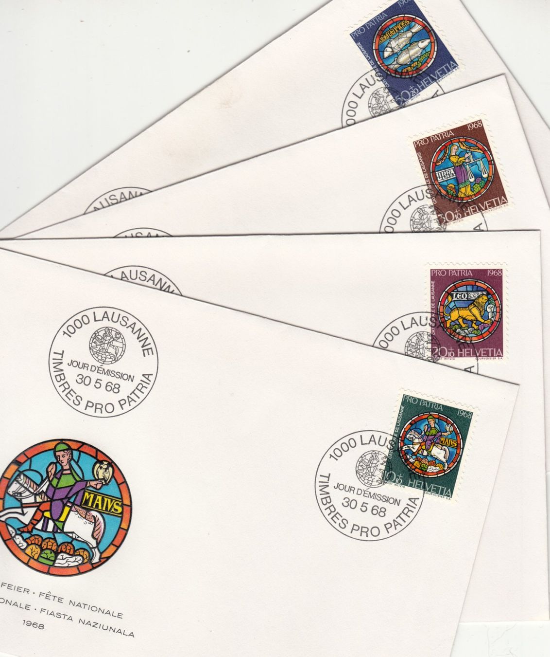 Tutti i francobolli: SBK B138 - B141 FDC einzeln – Usato da Bürglen TG venduto da StampGraf