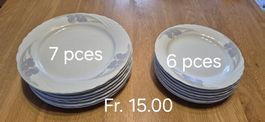 Lot de 13 assiettes