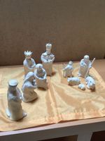 Keramik Krippenfiguren Set 10-teilig, Unikat, handgemacht,