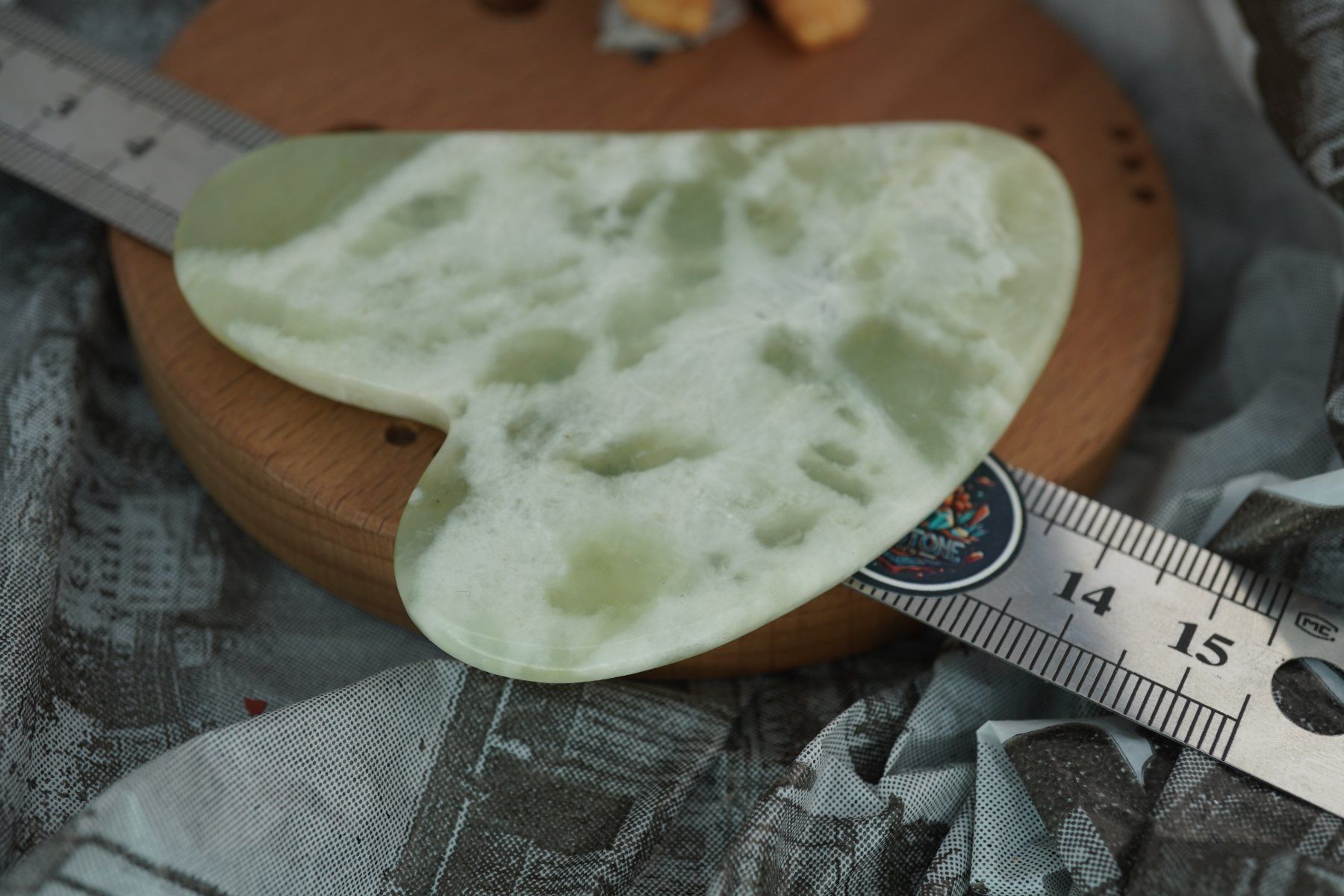Minerali & Pietre curative: Gua Sha Massage-Stein  Jade Grün  ab 1.- – Nuovo e nell'imballaggio originale da Eschenbach SG venduto da topstone 6