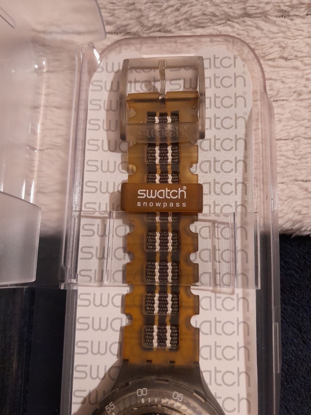 Swatch Orologi: Swatch Uhr ca.2020 snowpass – Nuovo e nell'imballaggio originale da oekingen venduto da beauty1964 2