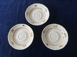 3 StückHutschenreuther "Jolie Table" Untertasse, Top Zustand