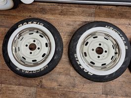 VW Käfer Originalfelgen 4J x 15 mit neuen Reifen und mehr!
