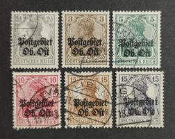 Deutsches Reich Postgebiet Ob.Ost. 1916-18 gestempelte