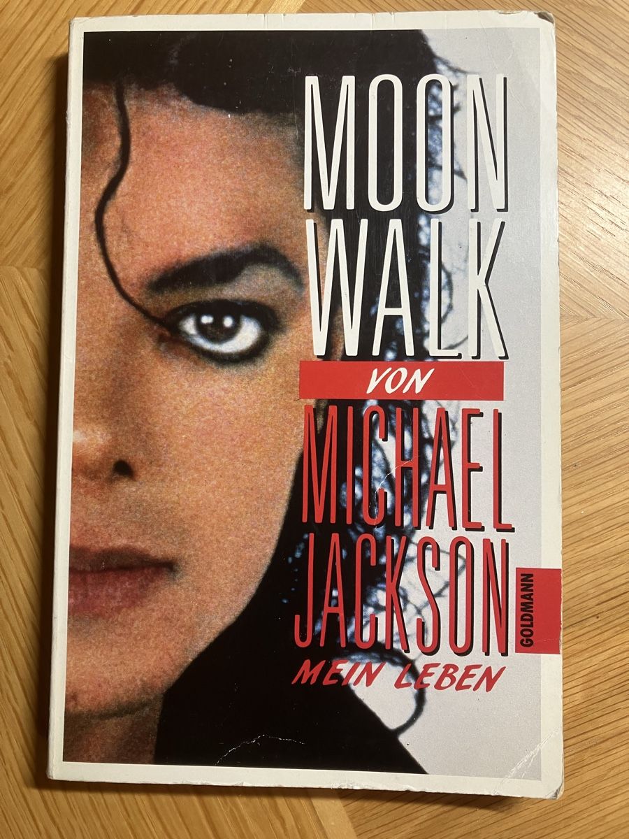 Libri: Michael Jackson Moonwalk Buch von Goldmann 1988 – Usato da Hedingen venduto da Pasokon74