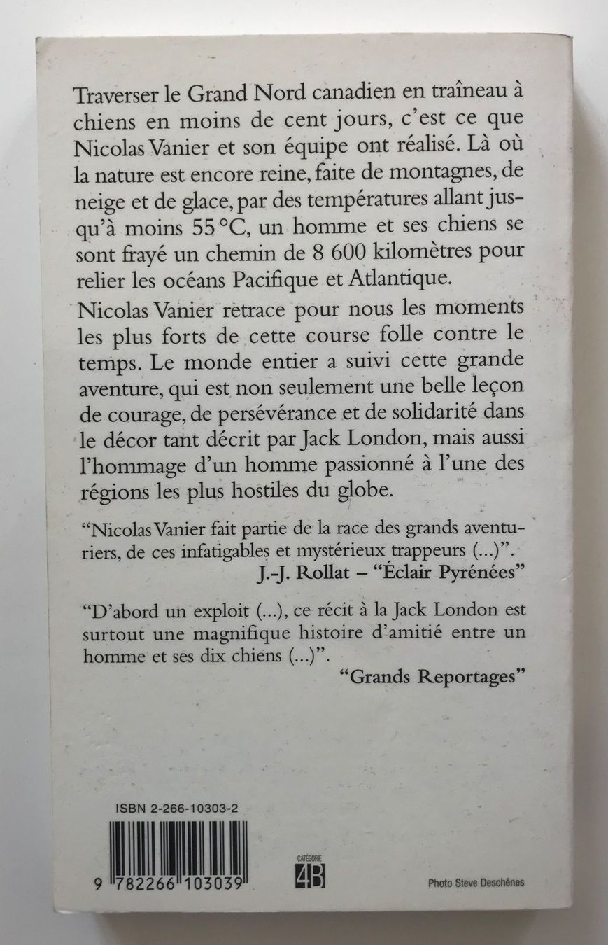 Libri: L’Odyssée blanche - Vanier – Usato da Biel/Bienne venduto da granitod 1