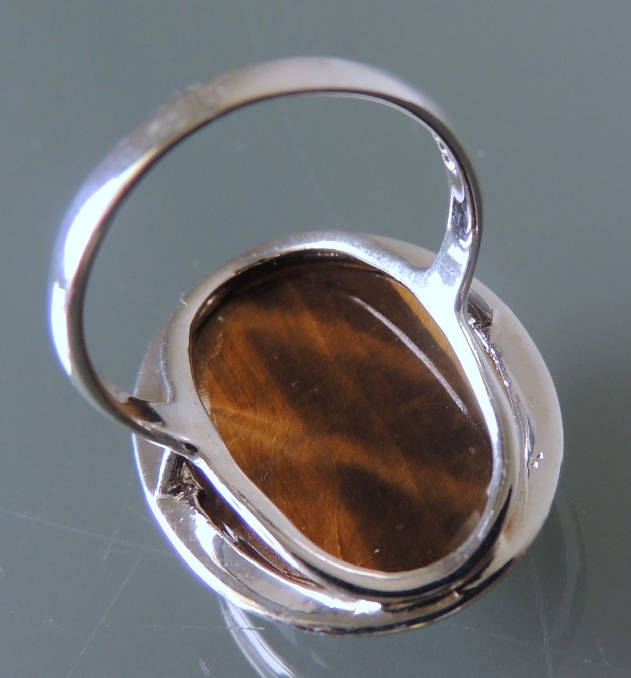 Anelli: Silber 925 Tigerauge Fingerring Gr. 59 – Nuovo e nell'imballaggio originale da Waldenburg venduto da schaller707 4