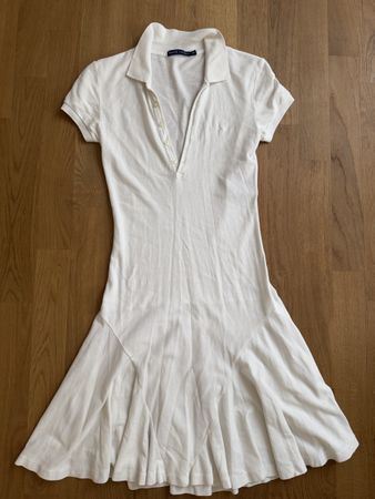 Ralph Lauren Polo Kleid Weiss Gr. XS 34 Baumwolle