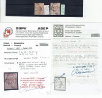 RAYONIII <626> 2x 15RP mit schw. Eidg. RAUTEN BEFUDE