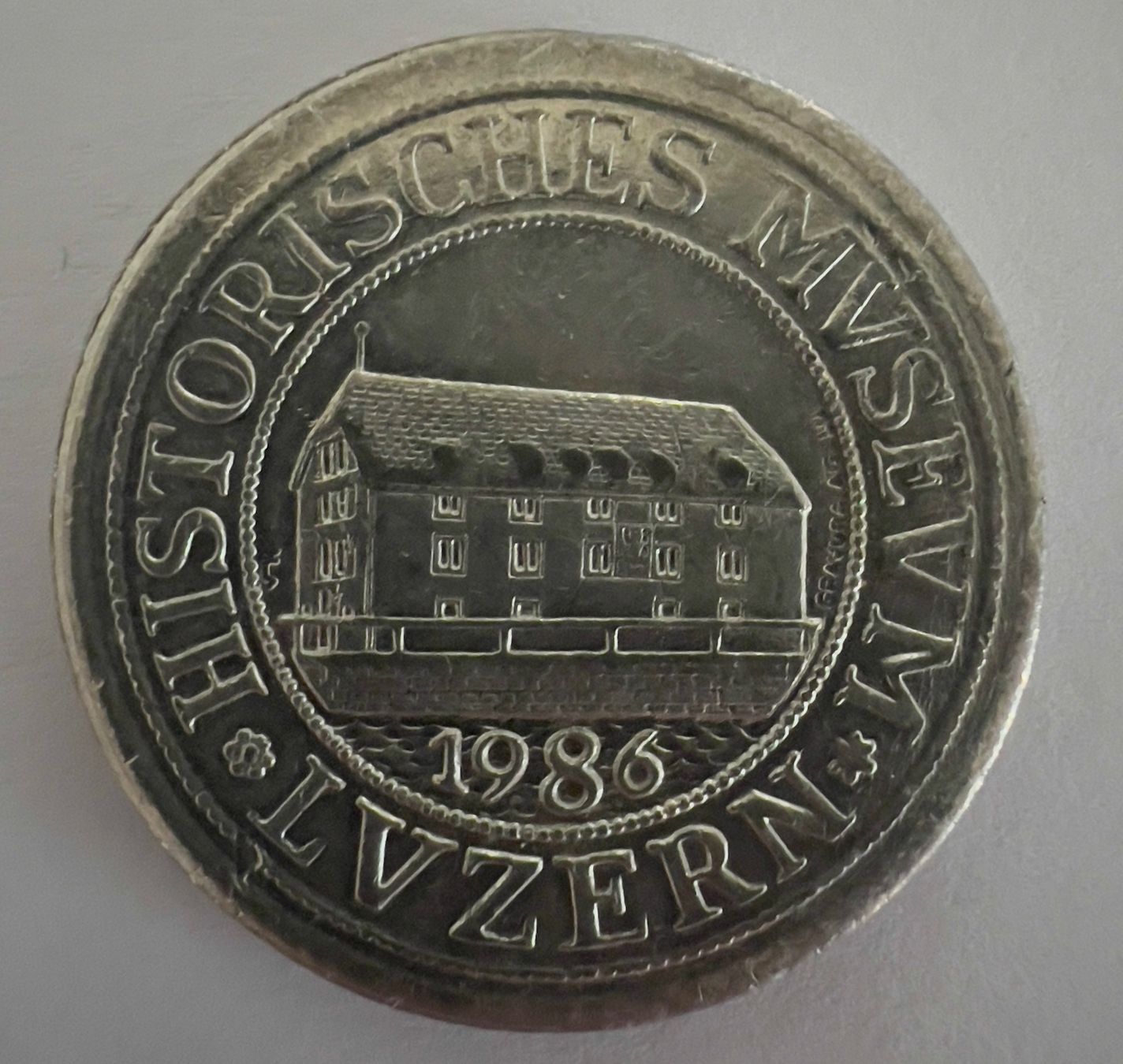 Medaillen: Schweiz Eidgenossenschaft 1986 - Luzern Historisches Museum – Neu (gemäss Beschreibung) aus Adliswil von 0ml4t