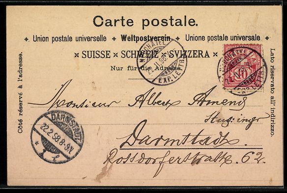 Cartes postales: Litho Neuchâtel, Vue générale, Place  – D'occasion à Berlin par bartko-reher 1
