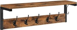 Wandgarderobe Mit 7 Haken Und Ablage Hängeregal Flur ELYSIUM