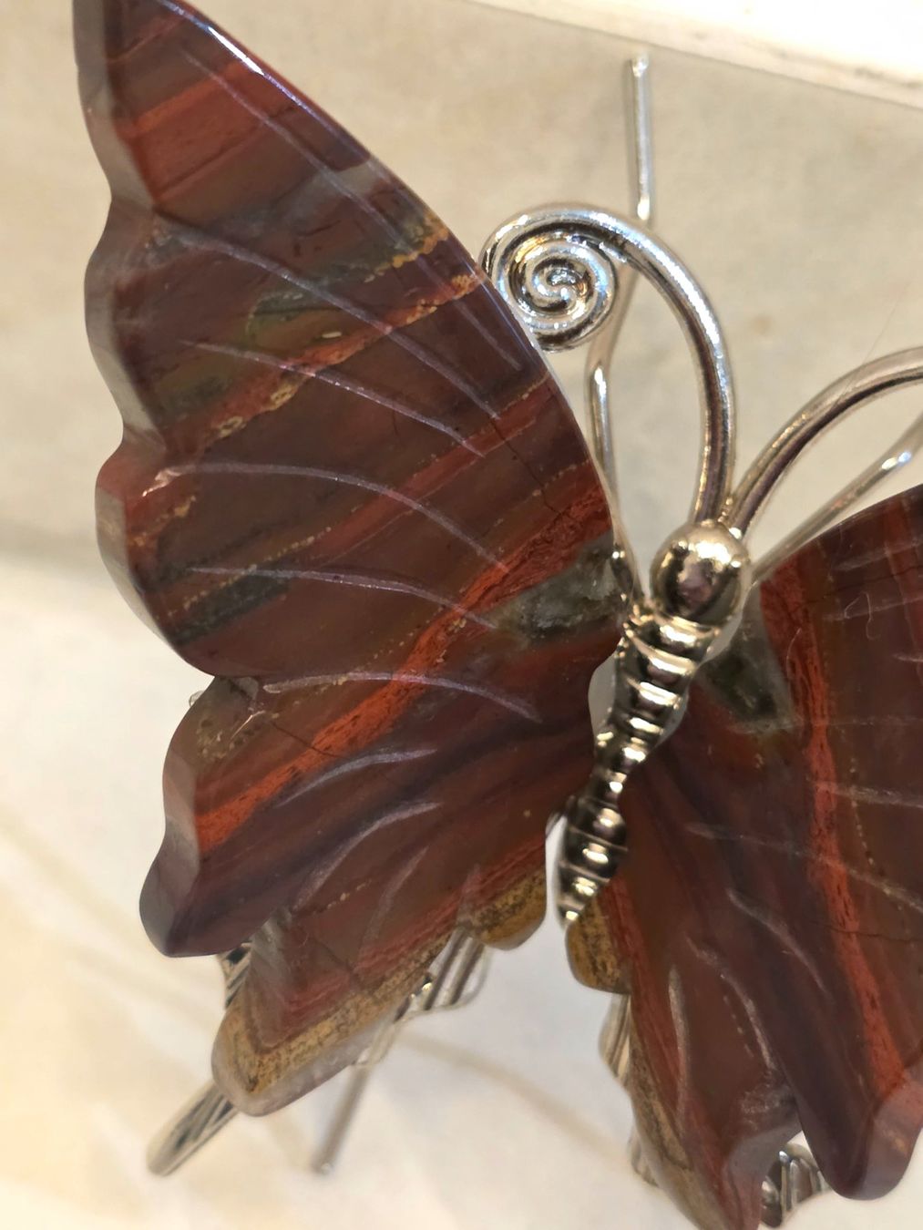 Minerali & Pietre curative: Iron Tigerauge Schmetterling – Nuovo e nell'imballaggio originale da Matzingen venduto da Shay_Crystalz 1