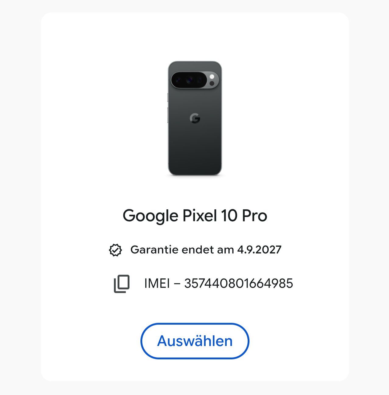 Google Portables: Google Pixel 10 Pro, 128 GB, inkl. Garantie – D'occasion à Winkel par rwe_ 6