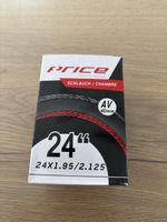 Neuer Fahrradschlauch 24” AV 40 mm der Marke Price, unbenutz