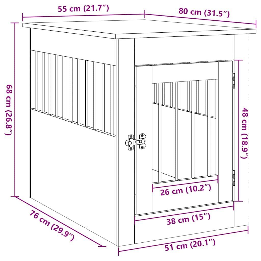 Käfige, Transport & Sicherheit: Hundebox im Möbelstil 55x80x68cm – Gebraucht aus Holziken von butterfly48 4