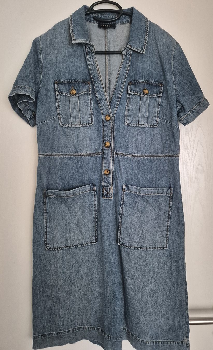 Caroll Vestiti: robe en jeans Caroll taille 40 – Nuovo (secondo la descrizione) da Sion venduto da nat_xz7y
