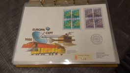 FDC 1988 Luxusbrief Europa
