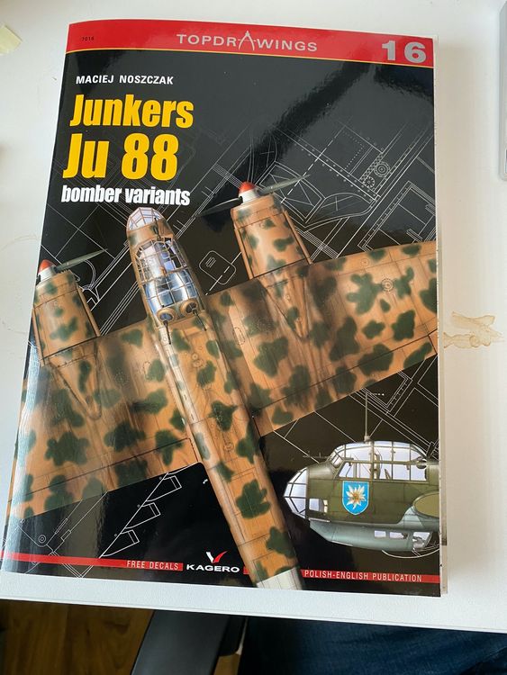 BUCH ENG/POL JUNKERS JU 88 BOMBER VARIANTS MIT DECALS KAGERO | Kaufen ...