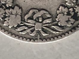 Abart 5 Rp. 1900 mit Stempelriss durch Münzzeichen B