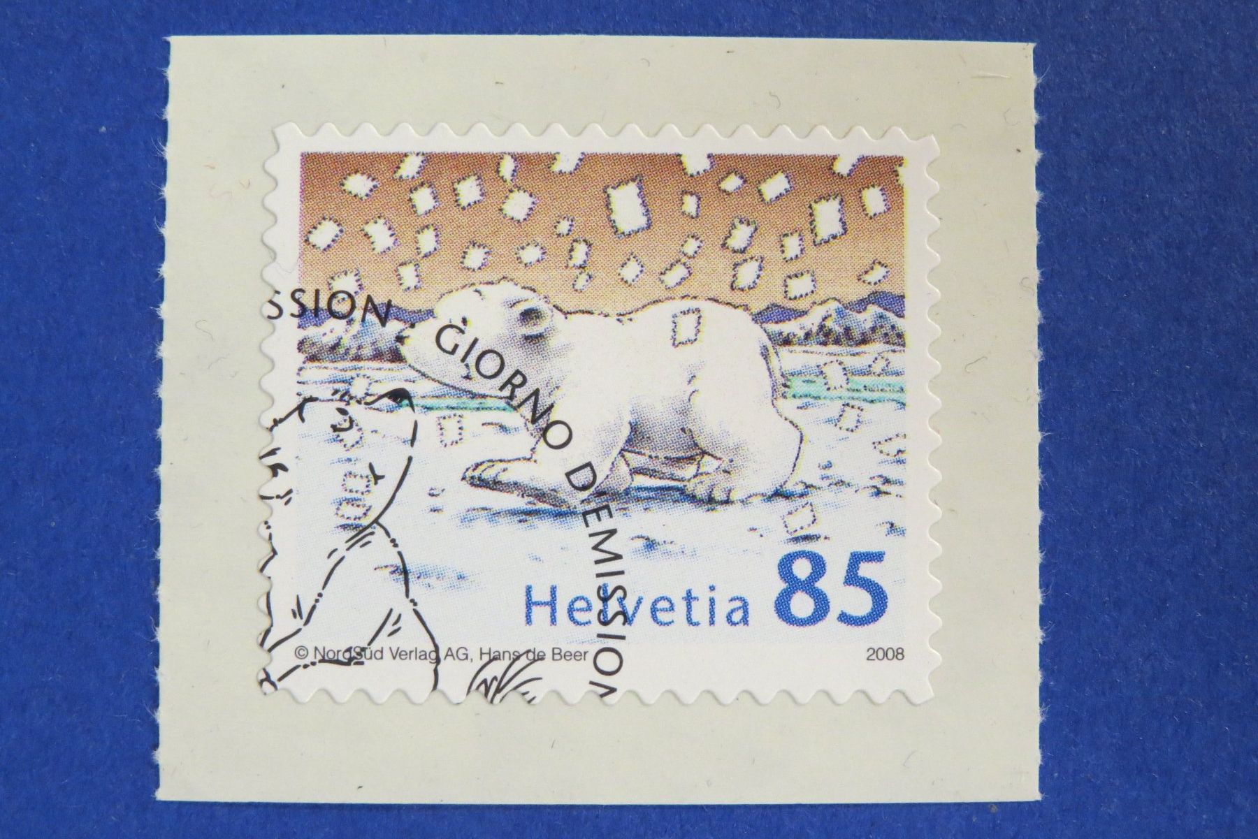 Alle Briefmarken: Sondermarke 'Der kleine Eisbär' 2008 - off.ET-Eckstempel – Gebraucht aus Brunnen von Kumari