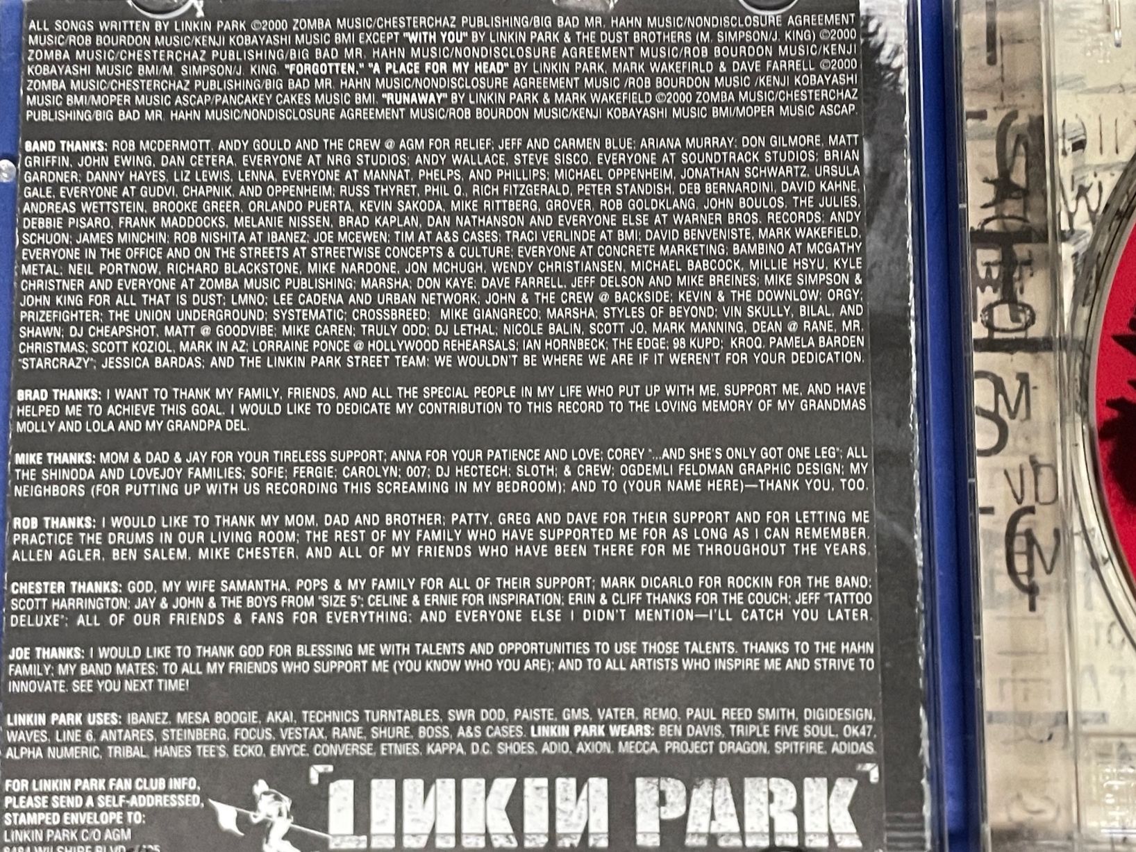 CD: Linkin Park - Hybrid Theory – Usato da Muri b. Bern venduto da AdidasCollector 2