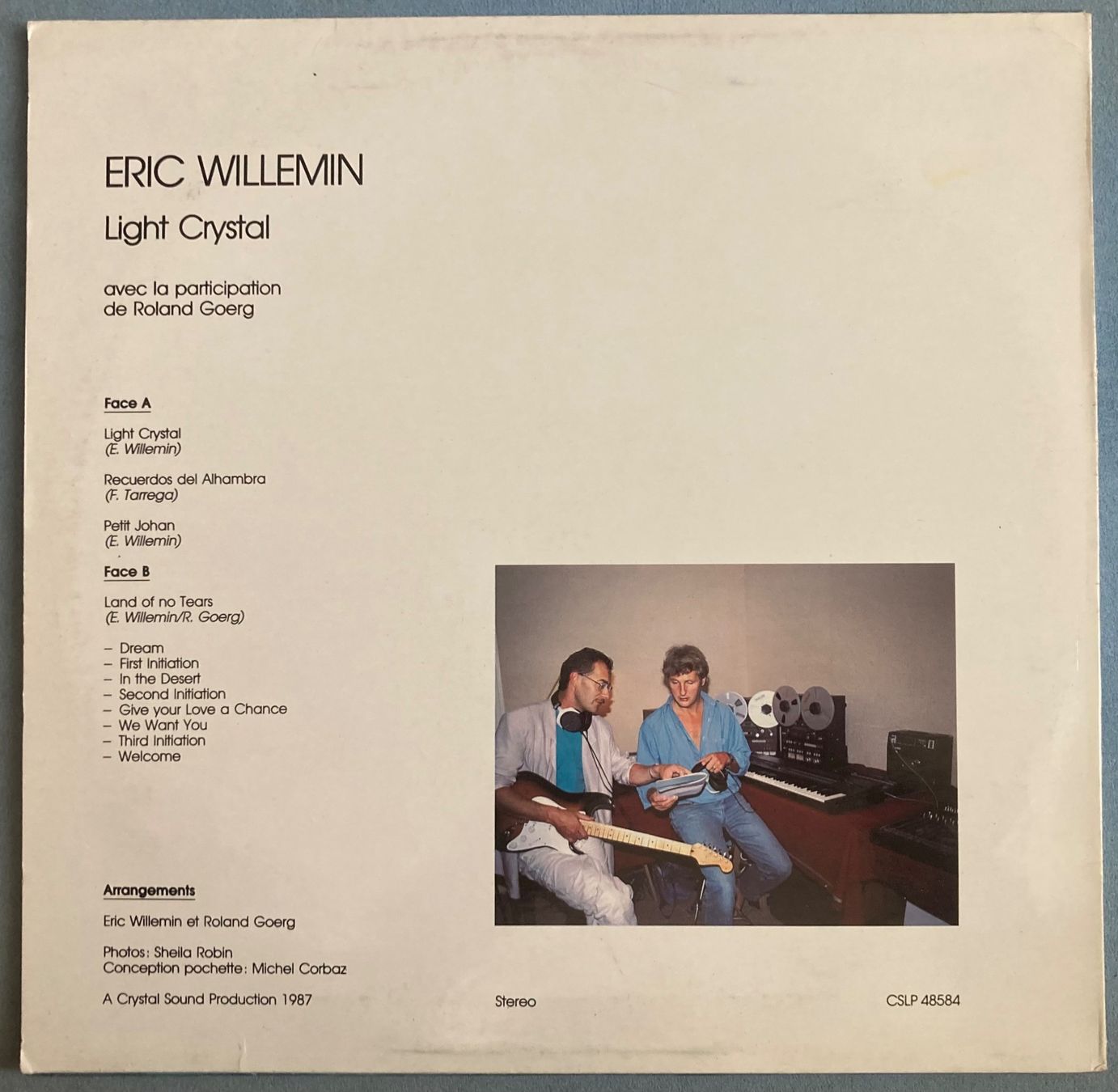 Vinyles: ERIC WILLEMIN - LIGHT CRYSTAL – D'occasion à Poliez-Pittet par Newtown-Records 1