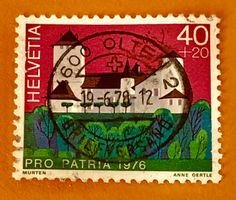 Nr.B 172 Murten Pro Patria GESTEMPELT Olten