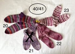 handgestrickte Wollsocken, 40/41