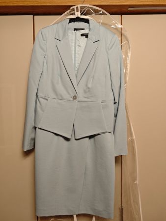 Comma Kleid mit Blazer, Gr. 36, hellblau 💕