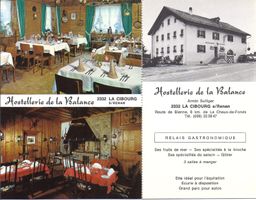 LA CIBOURG, hostellerie de la balance sur carte double