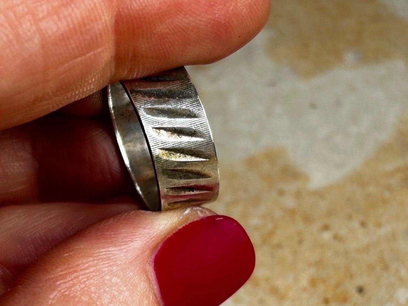 Ringe: Silberring KERBEN (56) – Gebraucht aus Dittingen von Bijoubelle