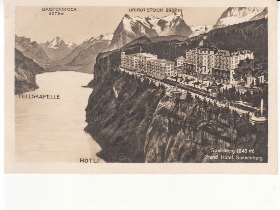 Cartoline postali: Seelisberg Sonnenberg 1928 – Usato da Bürglen TG venduto da StampGraf