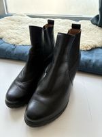 Stiefeletten Leder schwarz Grösse 39 guter Zustand