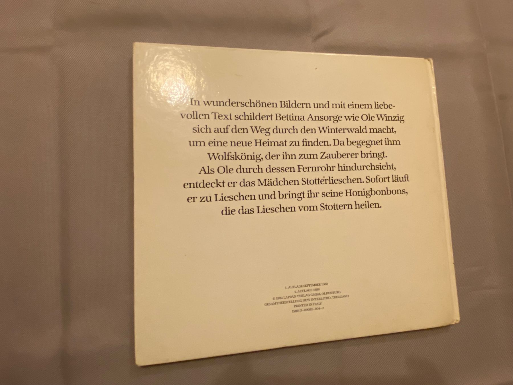 Bücher: Ole Winzig Ein Wintermärchen Bilderbuch Kinderbuch Ansorge – Gebraucht aus Basel von him_5r5n 6
