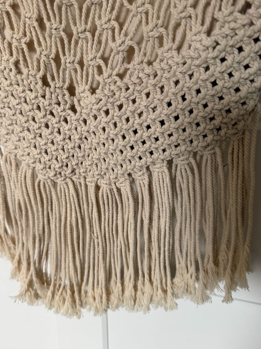 Borse da donna: Sac filet crocheté beige franges boho – Usato da La Chaux-de-Fonds venduto da Sabinchenn 1