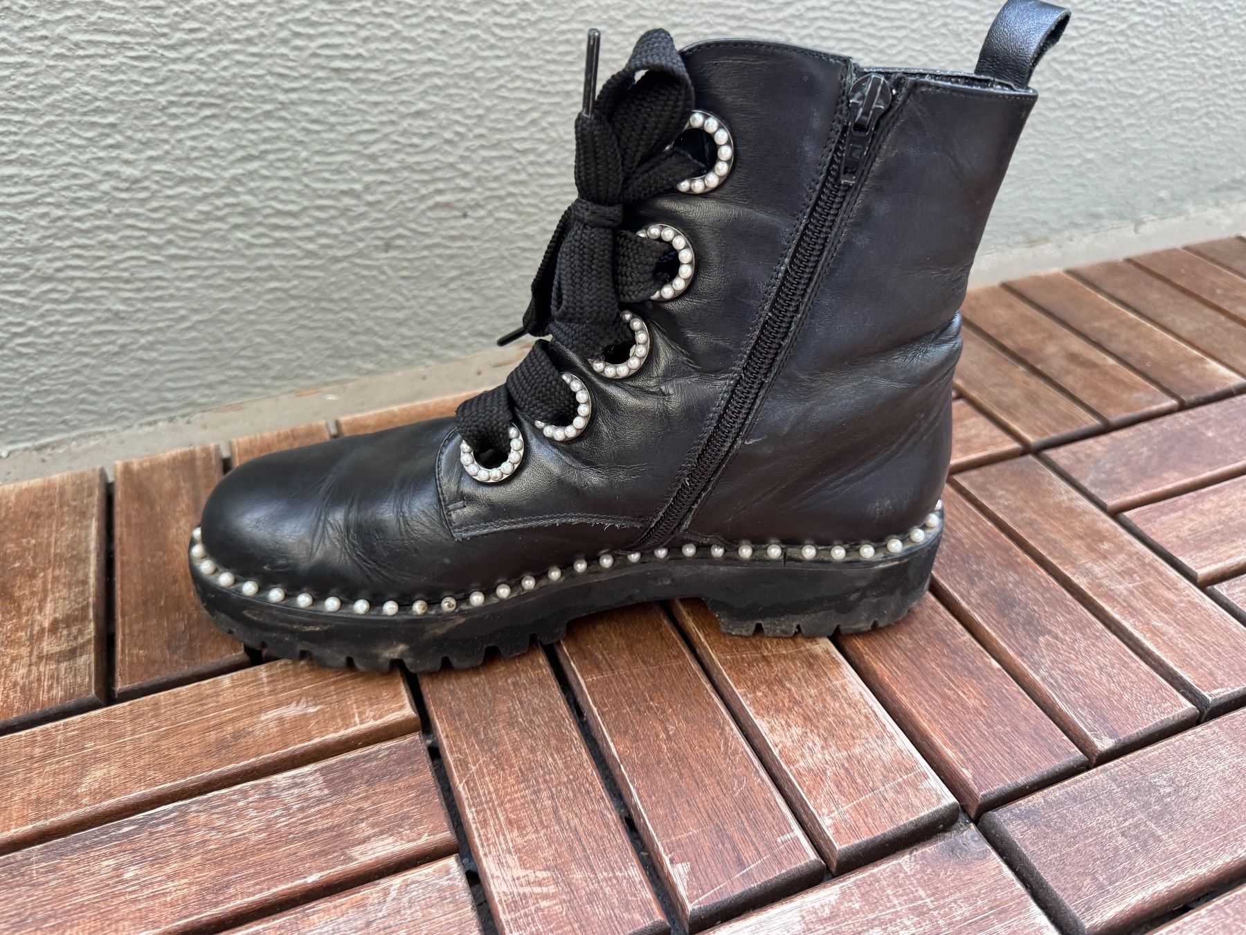 Dune London Damenschuhe: Dune Stiefeletten Gr. 40 (Leder) – Gebraucht aus Jona von Good_luck1_ 2