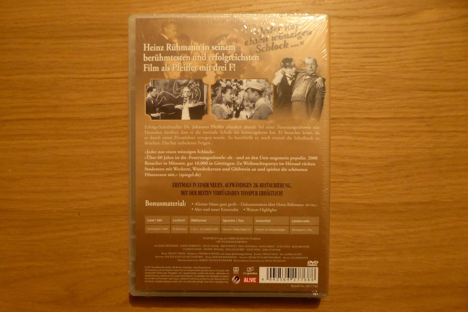 Alle DVDs: DVD OVP Die Feuerzangenbowle – Neu und originalverpackt aus Allschwil von Summelsarium 1
