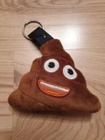 Emoji Schlüssel-Anhänger - Plüsch-Kackhaufen/Kothaufen
