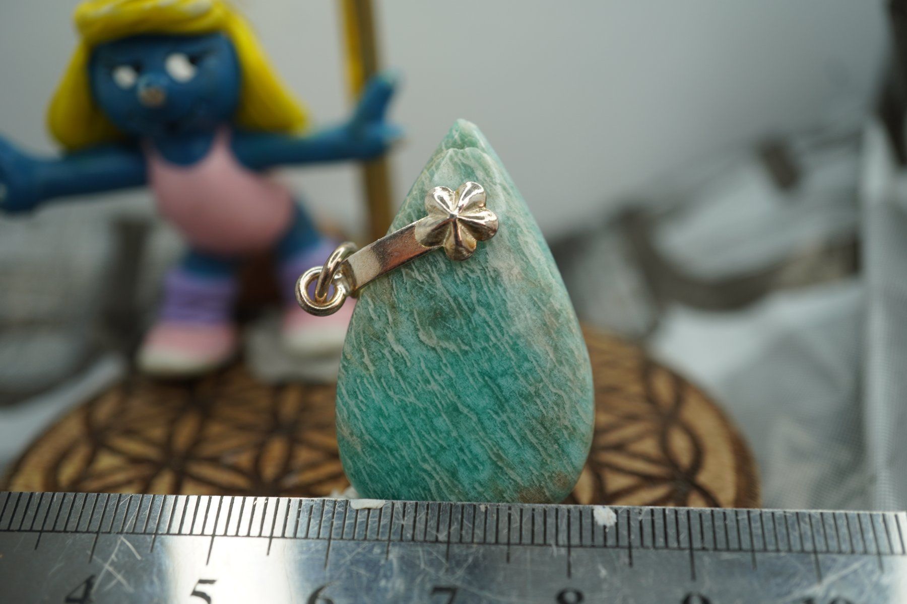 Minerali & Pietre curative: Amazonit Anhänger mit Silber    Ab 1.- – Nuovo e nell'imballaggio originale da Eschenbach SG venduto da topstone 6