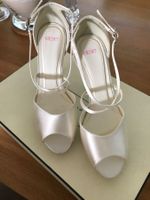 Elegante Hochzeits-Stilettos  ungetragen beige in Gr.39
