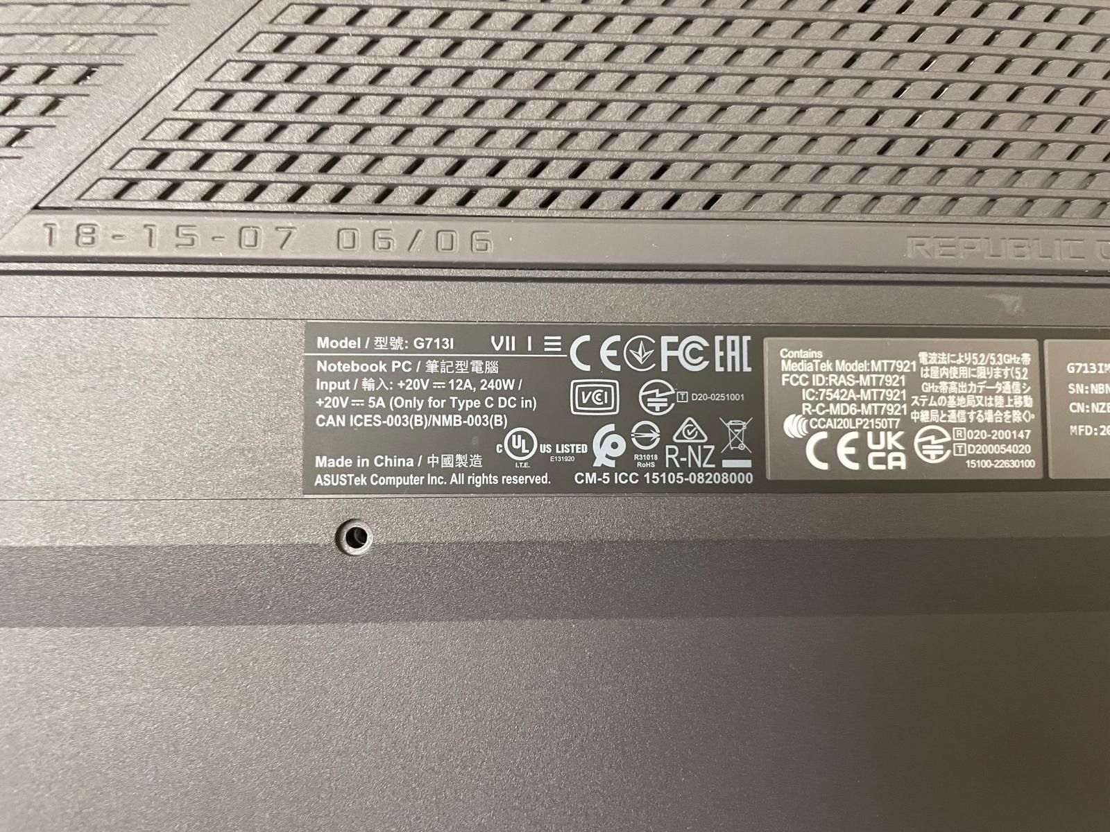 Asus Notebook: ASUS ROG Strix G17 gaming laptop – Usato da Hinwil venduto da bea_yf8g 4