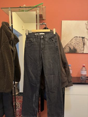Mango Jeans Damen schwarz gerade geschnitten guter Zustand