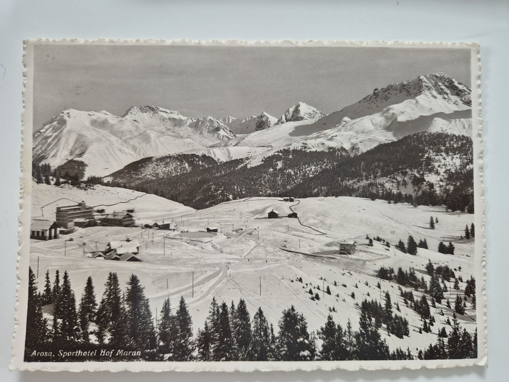 Cartoline postali: AK Arosa, Sporthotel Maran – Usato da Bern venduto da tillier6