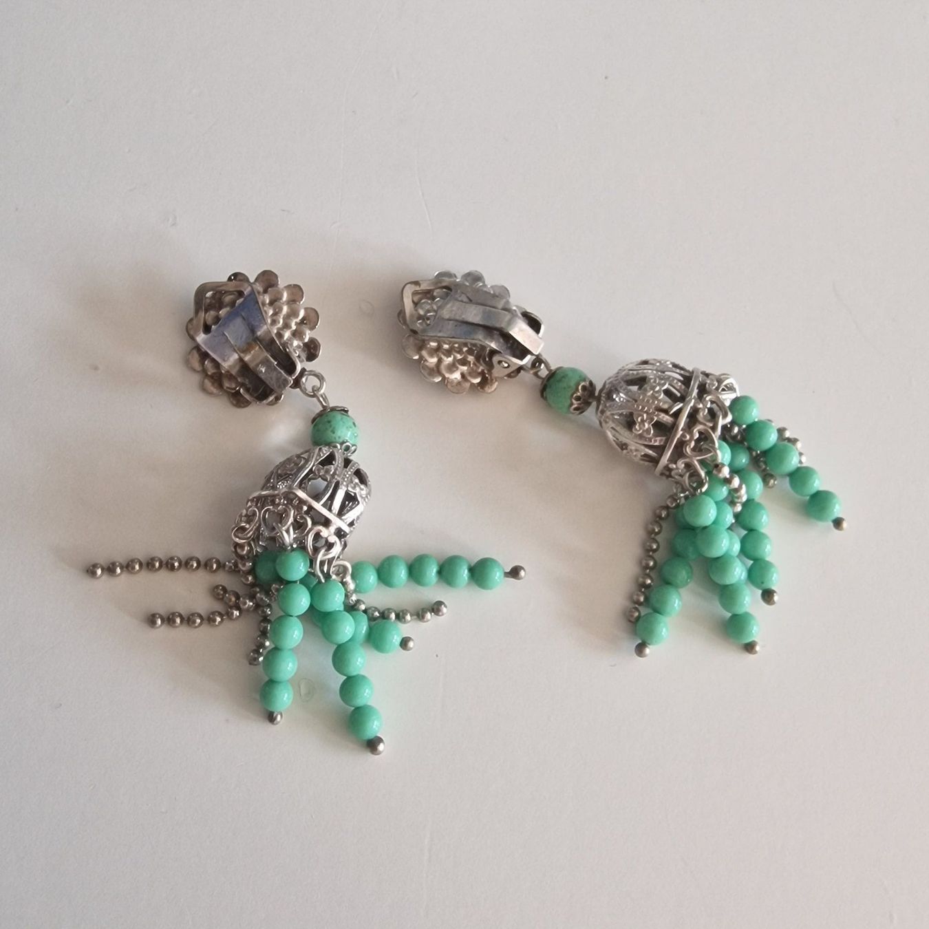 Ohrringe & -stecker: Wunderschöne antike filigrane Ohrringe im Art Deco Stil – Gebraucht aus Birr von sen_8djr 5
