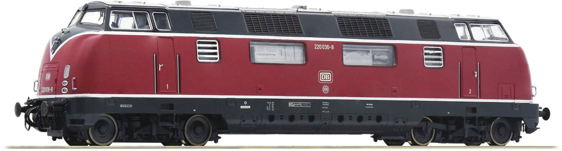 Roco Modelleisenbahnen: Roco 52680 - Diesellok BR 220 der DB – Neu und originalverpackt aus Rotkreuz von MOBAHN-1zu87