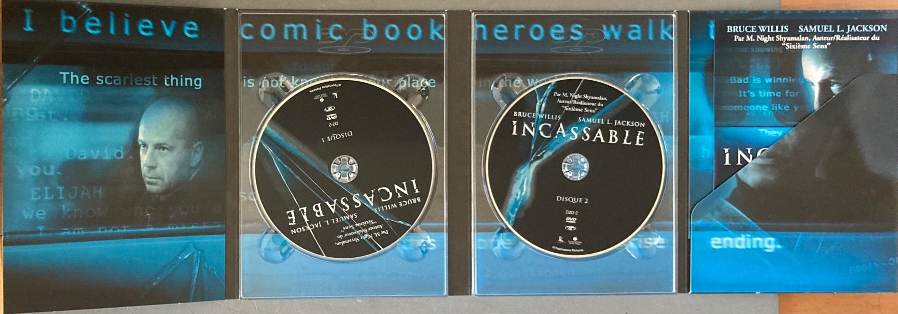 Tutti i DVDs: INCASSABLE (EDITION COLLECTOR) – Usato da Poliez-Pittet venduto da Newtown-Records 2