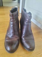 Bottines/bottes 'A by André' en cuir brune